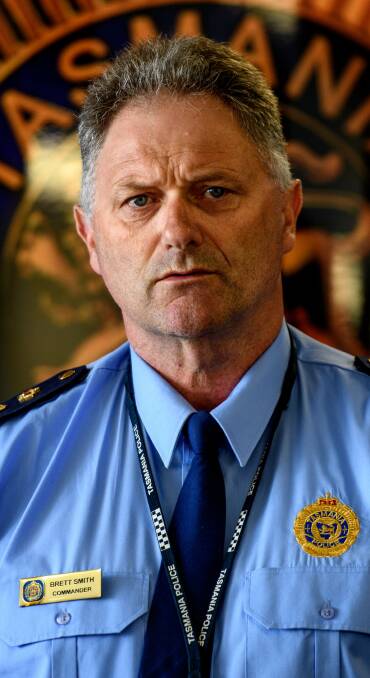 Tasmania Police Northern Commander Brett Smith. Picture: Scott Gelston