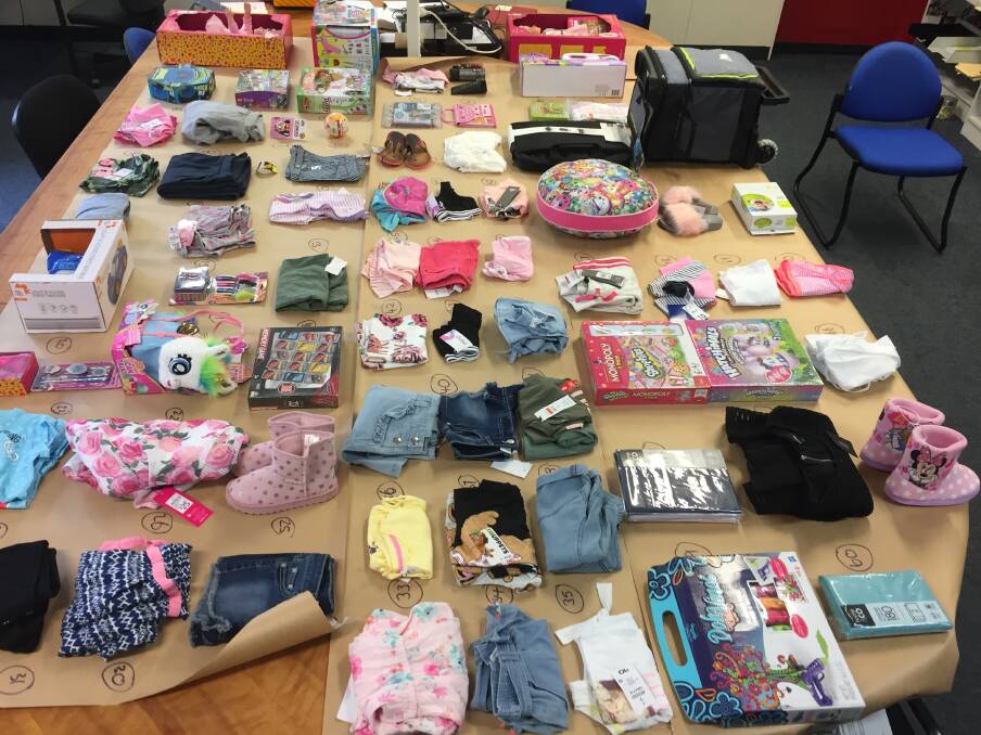 TASKFORCE: Police have recovered thousands of dollars worth of stolen property as part of a crackdown on shop stealing. Picture: supplied