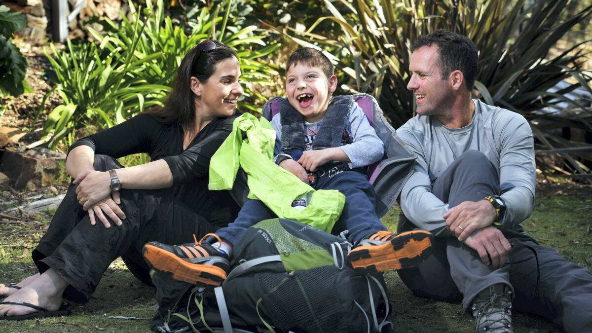 JACK'S JOURNEY: Erin and Chris Duffy with their 10-year-old son Jack. The family has launched the Just Like Jack foundation.