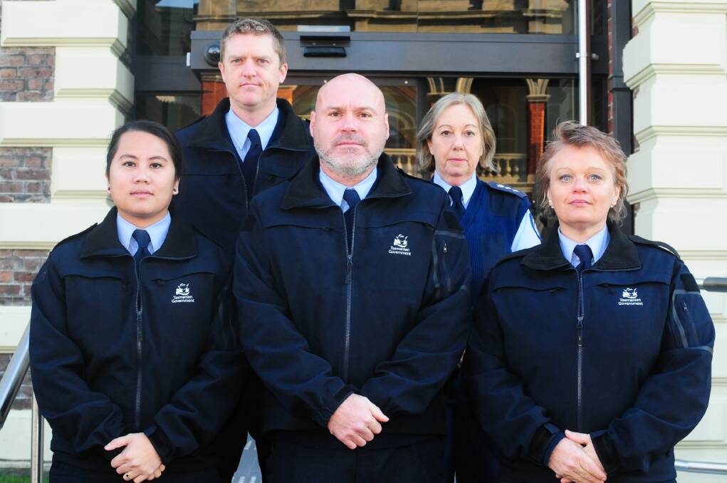Launceston Supreme Court's new correctional officers. Picture: Neil Richardson