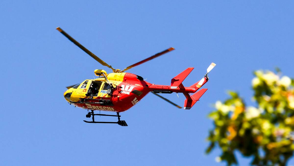 The chopper was used as part of the searches on Wednesday.