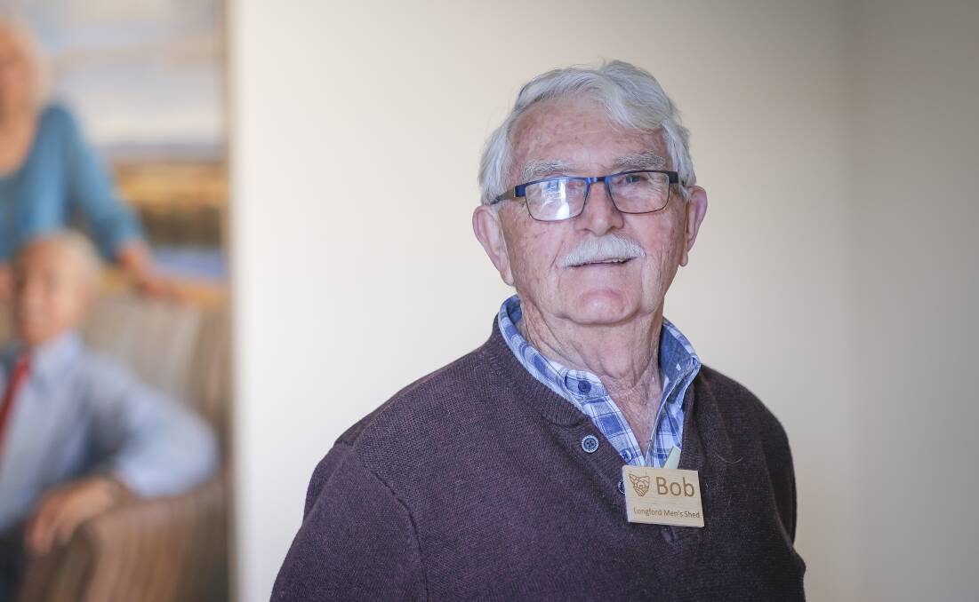 COMMUNITY HERO: Bob Thomas has volunteered for more than 40 years, 10 of those with men's sheds. Picture: Craig George