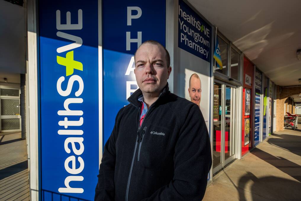 Youngtown Pharmacy owner Jason Martin was "gutted" to learn thieves had targeted his business. Picture: Phillip Biggs