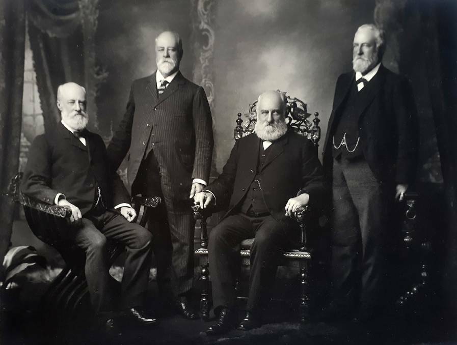 Richard Greens elder sons (from the left) Arthur, Edwin, Richard Jnr and Alfred. Picture: Joan Green