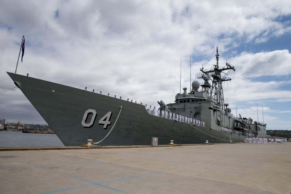 HMAS Darwin was decommissioned in Sydney in December. Picture: LSIS Kayla Hayes