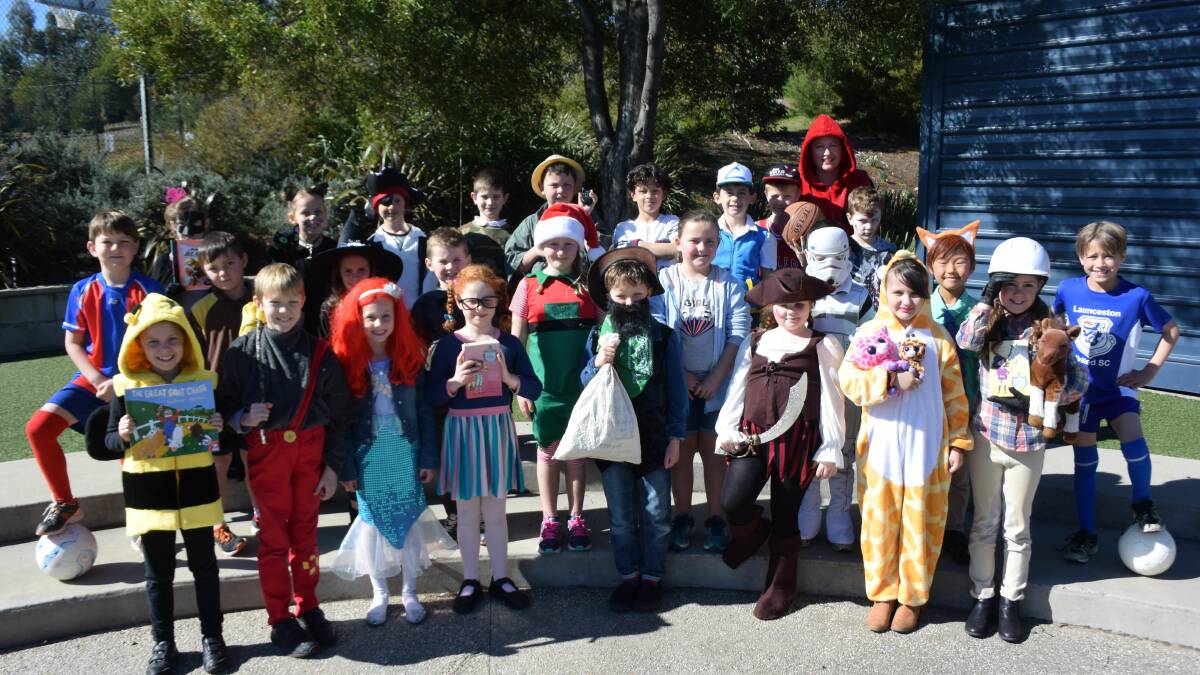 Grade 2/3 students celebrate 2017 Children's Book Week by dressing up as their favourite characters 