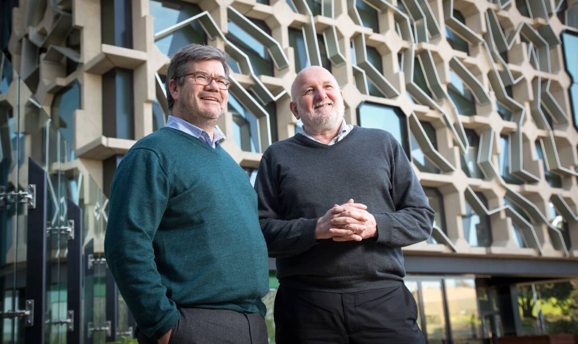 LEADERS: UTAS Faculty of Health's Wicking Centre co-directors Professor James Vickers and Professor Andrew Robinson. Picture: Supplied. 