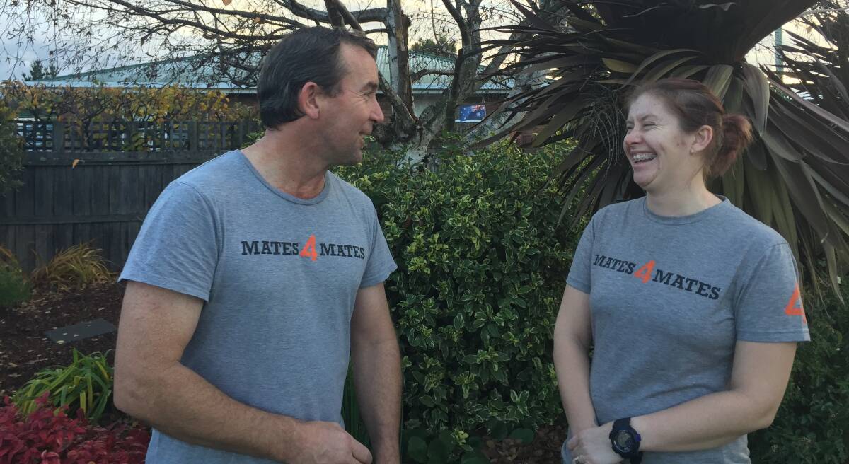 MATES: Veterans Kerry Kelb and Jess Leonard, who have helped each other adapt to civilian life. Picture: Tamara McDonald