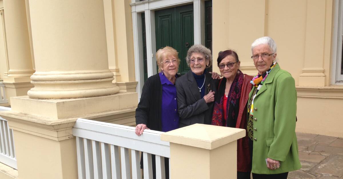 DEDICATED: June Bullock, Maureen Miller, Ruby Blyth and Mary Deverell, who volunteer with different auxiliaries around Tasmania, at Clarendon House in Nile. 