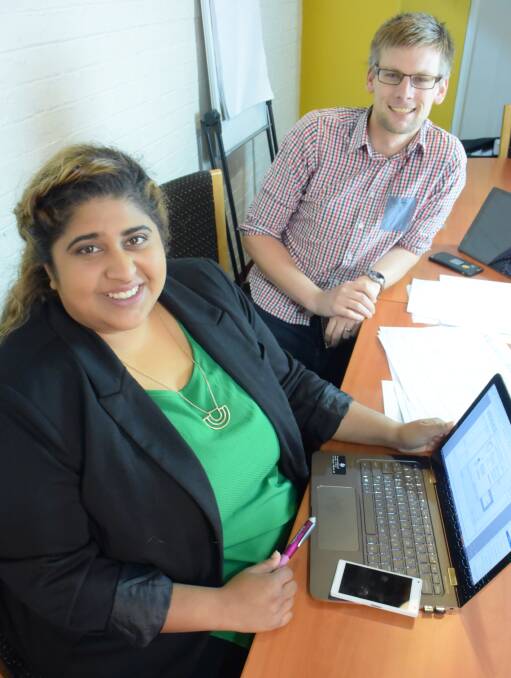 STARTUP: Talitha Devadass and Adam Mostogl have taught entrepreneurial skills to schools across Tasmania. 