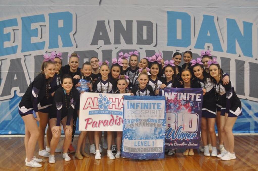 BRING IT ON: Teams from Allstar Cheer and Dance Tasmania achieved massive success at the Infinite Spirit All-Stars Cheer and Dance Championships. Picture: supplied
