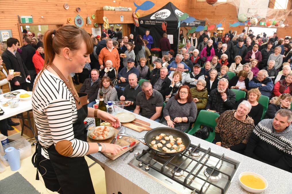Chef Amy Luttrell cooks up a storm at last year's fiesta. Picture: Paul Scambler