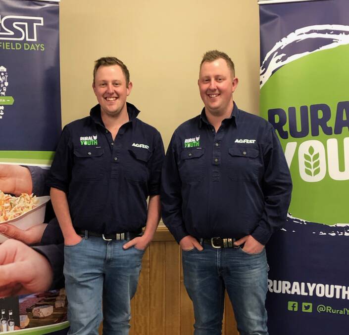 DYNAMIC DUO: Twins Ethan and Jake Williams are taking on the role of Agfest chairman and Rural Youth state president. Picture: supplied