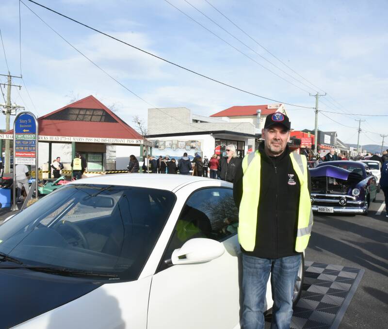 SHOW TIME: St Marys Community Car and Bike Show president Gerhard Risti at the show, which is held on Main Street. Picture: Neil Richardson