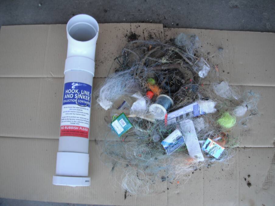 The waste from inside a Hook, Line and Sinker container. Picture: supplied