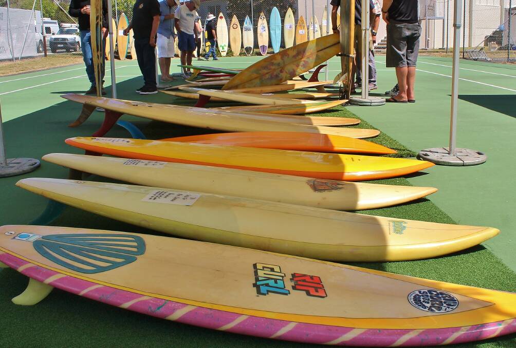SURF'S UP: The classic surfboard exhibition at the Bicheno Food and Wine Festival will be in its sixth year in 2018. Picture: supplied