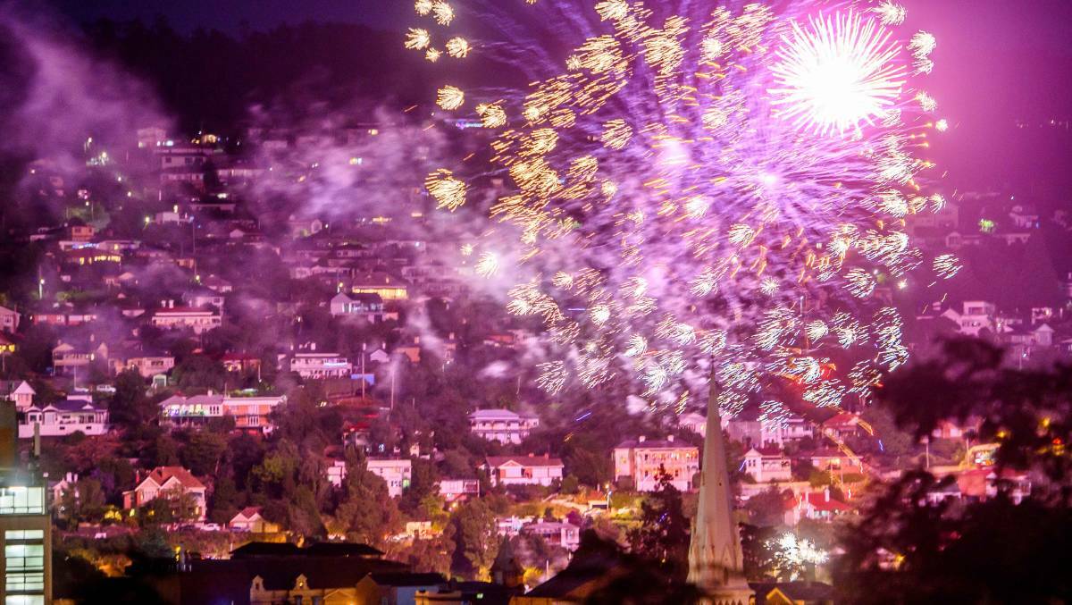 CELEBRATE: Fireworks over Launceston for last year's New Year's Eve. Picture: Scott Gelston