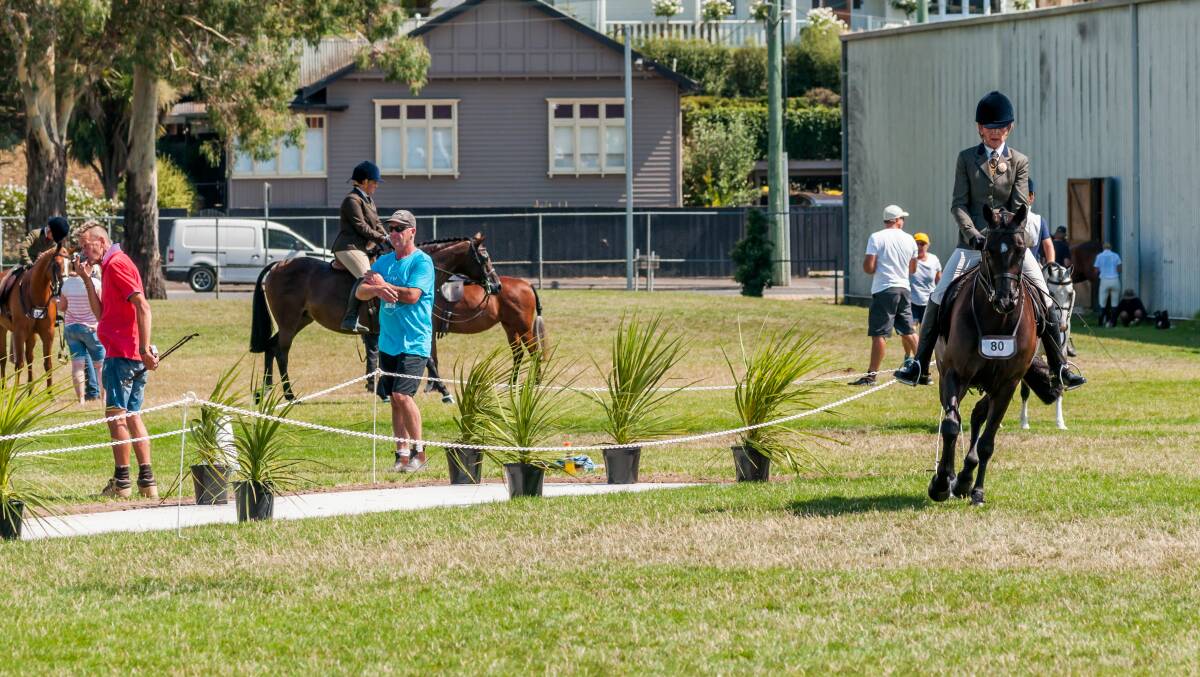The concrete cricket pitch during the Horse of the Year competition in January. Picture: Phillip Biggs