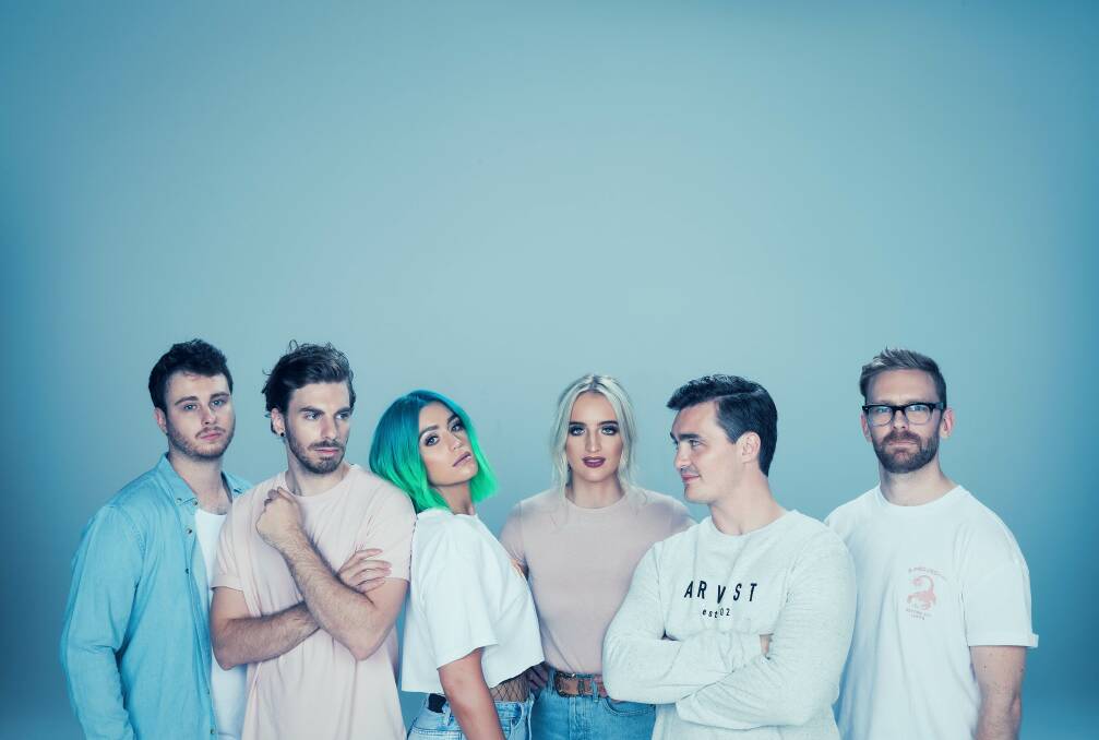 SAY GERONIMO: Brisbane indie-pop band Sheppard will tour all over Australia for their latest album, Watching the Sky. Picture: supplied