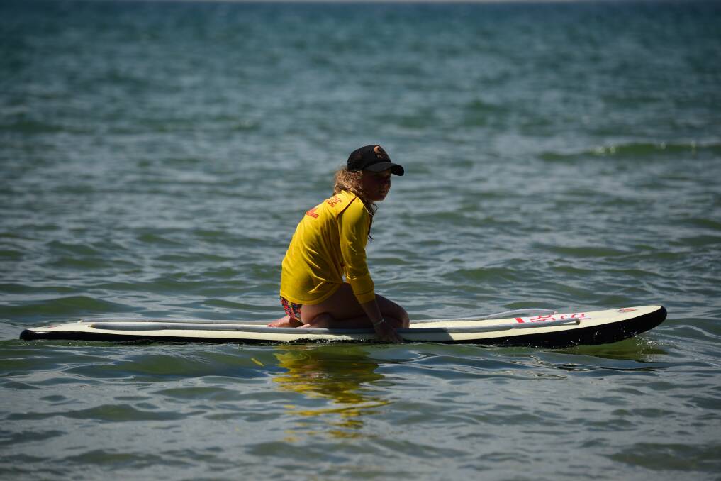 RESCUE: A member of the Bridport Surf Life Saving Club out on the water. Picture: Paul Scambler