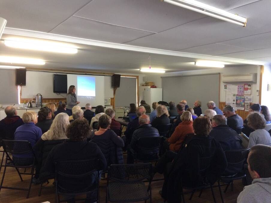 SHIPWRECK: About 50 people attended a meeting at the St Helens Neighbourhood House on Saturday. Picture: supplied