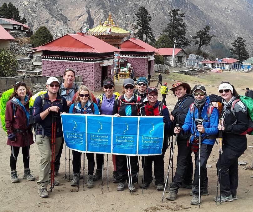 LONG TREK: Twelve Australians are in Nepal to climb to the base camp of Mt Everest for the Leukemia Foundation’s Beat Blood Cancer Everest Challenge, an initiative that aims to raise much needed funds. Picture: supplied