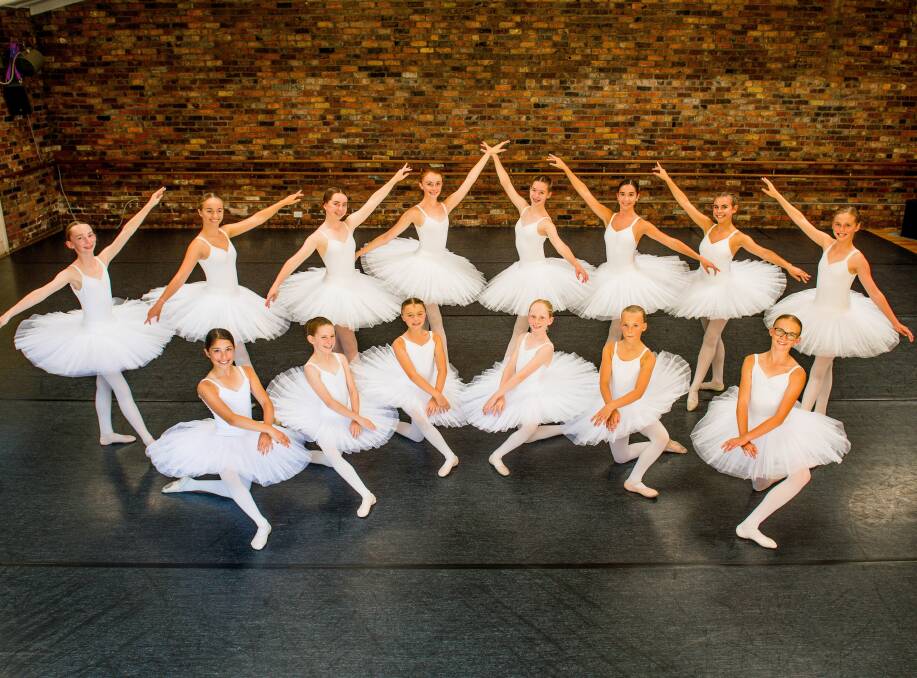 TALENT: Tasmanian Youth Classical Ballet Company students test out the new studio space at TasDance. Picture: Scott Gelston