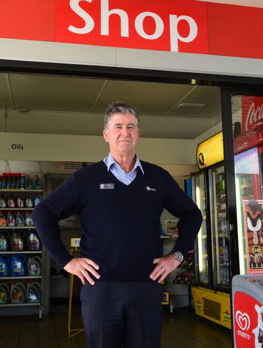 FEE CALL: Charles St Caltex owner Mal Philpot says a tobacco selling licence fee hike will make him rethink whether the business sells cigarettes. Picture: Paul Scambler