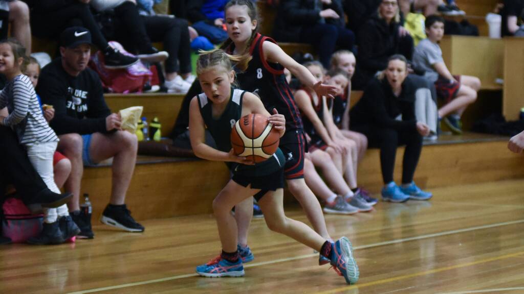 Junior basketballers from across the state compete at Elphin Stadium