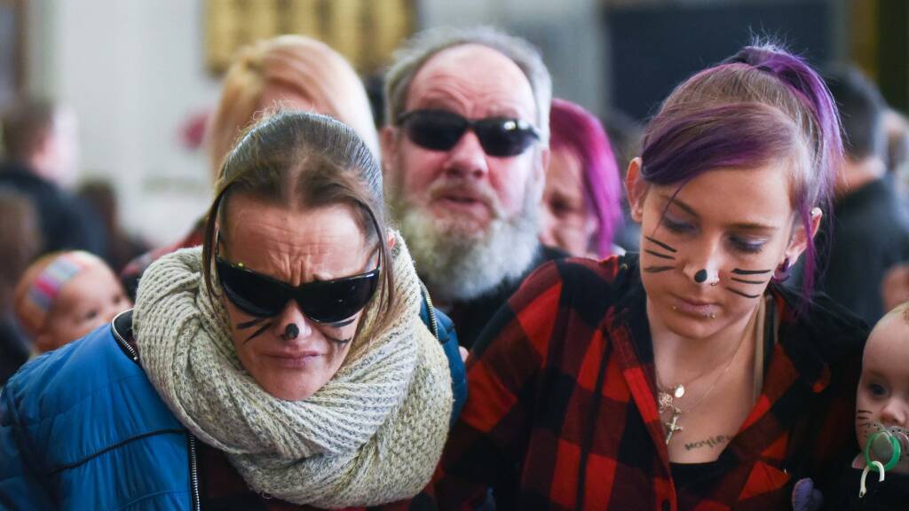 Ruby and Shanzel Brewer remembered at memorial service at Lilydale hall. Pictures: Neil Richardson