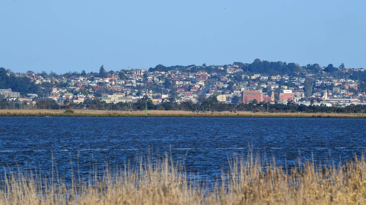 Once on Tamar Island there is a great view of the city of Launceston