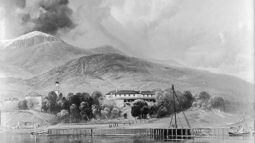 Old Government House in Hobart in 1847

