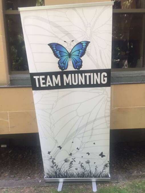A butterfly was a symbol of hope and strength for Katrina Munting.