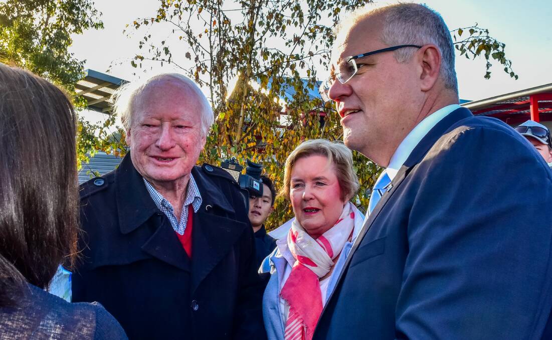 CAMPAIGN: Robin and Judy Gray meet Prime Minister Scott Morrison.
