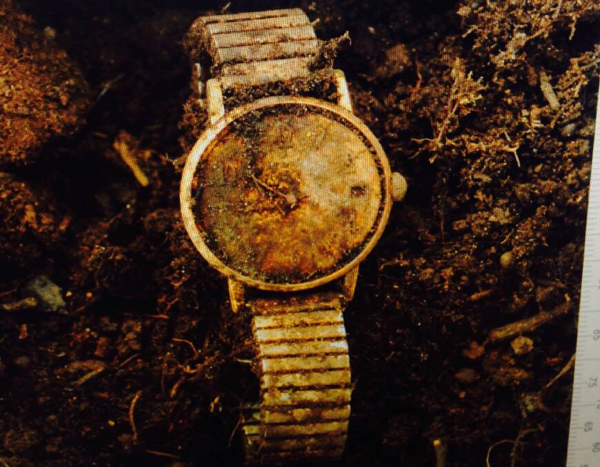 A watch found with remains at Dilston in September. The family of missing man Wilfred Pearson Procter identified the watch. Picture: Tasmania Police