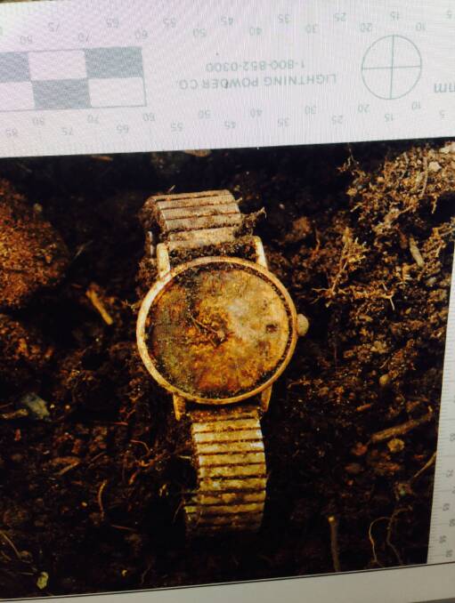 FOUND: An engraved watch led police to believe the remains found at Dilston belonged to Wilfred Pearson Procter. Picture: Tasmania Police