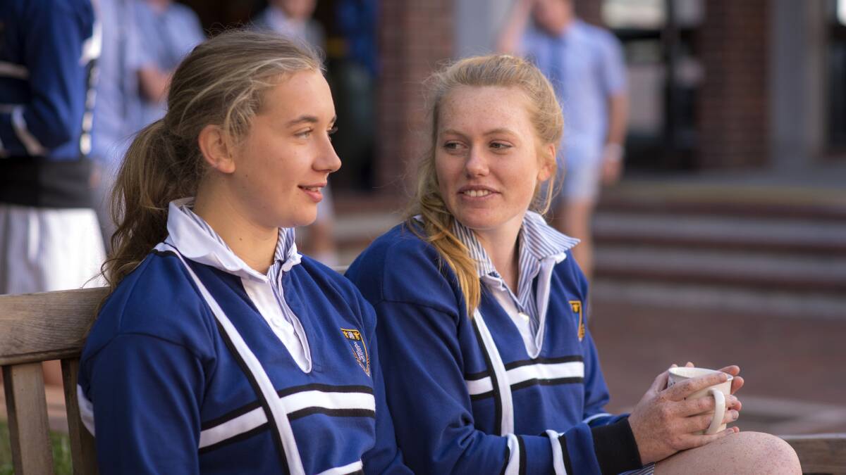 SUPPORTIVE: Recent Launceston Church Grammar School graduates Jessica Leighton and Felicity Hall know the value of the Peer Support Program, which helped them transition from year 6 to year 7. Picture: Supplied