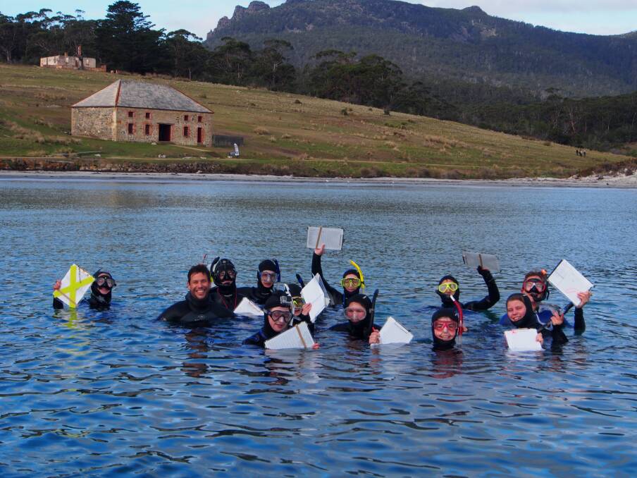 DIVING IN: Scholarships are now available for Tasmanian and interstate year 11 and 12 students to apply for an upcoming six-day marine biology course through IMAS on Maria Island in April this year. Picture: Supplied