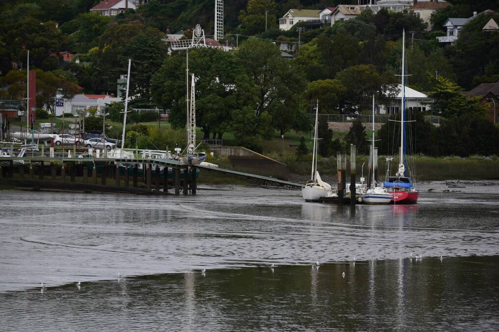 NO FLOW: Sediment in the Tamar River has been a factor of the estuary's poor health. Picture: File 