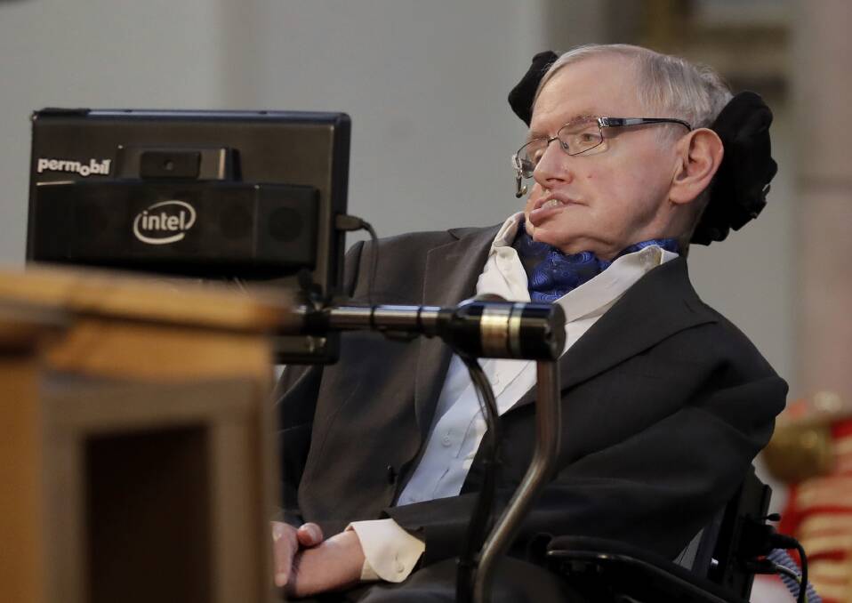 Stephen Hawking, whose brilliant mind ranged across time and space though his body was paralyzed by disease.