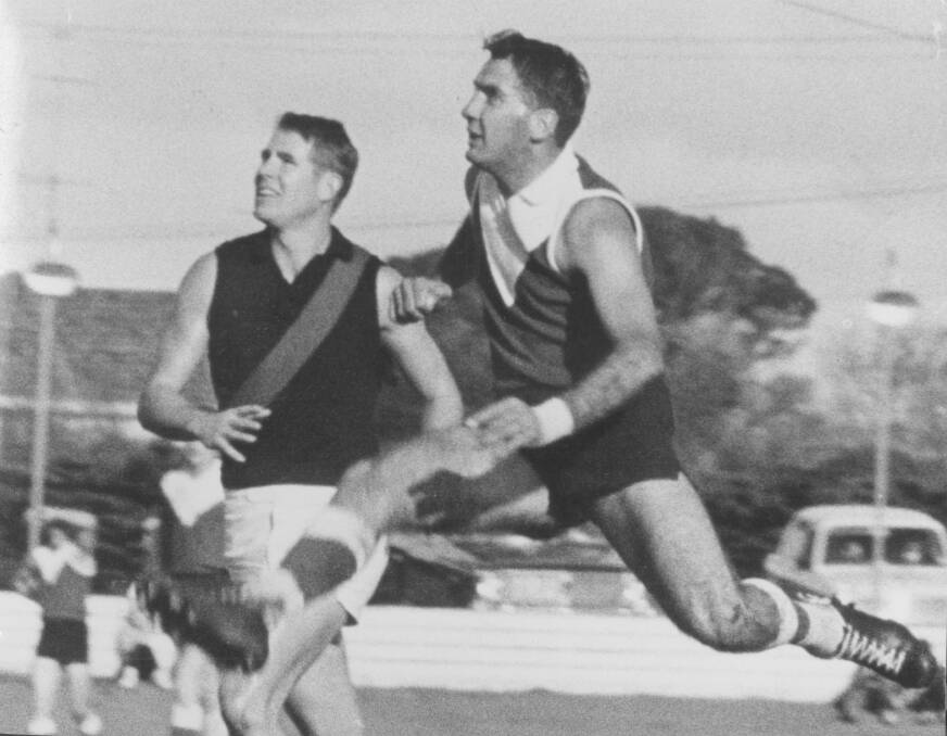 Graeme "Gypsy" Lee (right) during his playing days for East Devonport. 