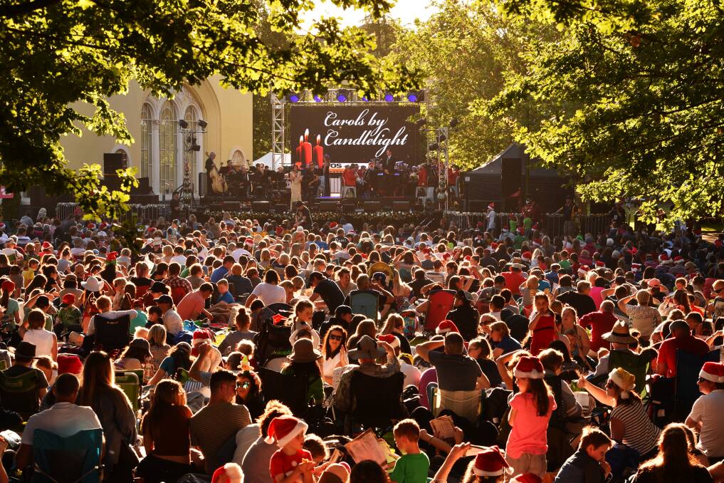 HARMONY: The crowd at Launceston's Carols by Candlelight in 2016. Picture: Scott Gelston