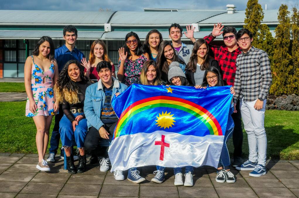 ADEUS: The Brazilian students have been on exchange at Newstead College for the past six months. Picture: Neil Richardson