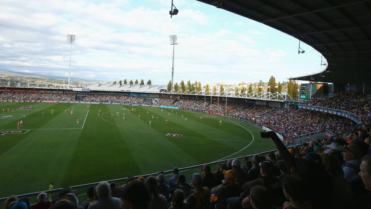 UTAS Stadium will join other Australian stadiums in being able to have 100 per cent capacity from May 1.