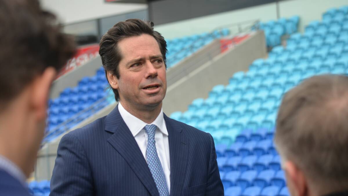 Gil McLachlan says the case will be put to the AFL Commission and club presidents in a few months.
