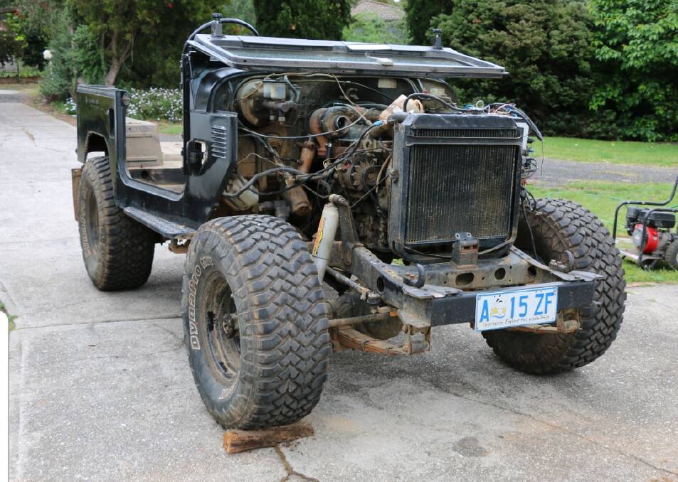 The Land Cruiser BJ40 at the start of its rebuild. Picture: Supplied