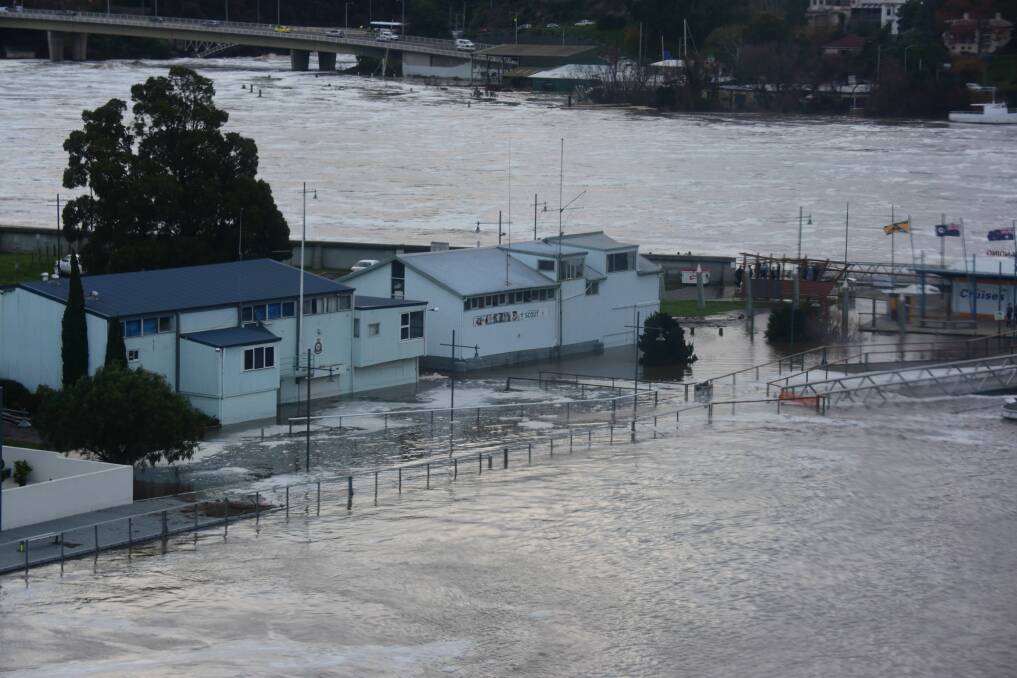 The floods of June, 2016, were caused by rainfall often exceeding the one-in-100 year levels, but Launceston's new flood levees prevented widespread damage.