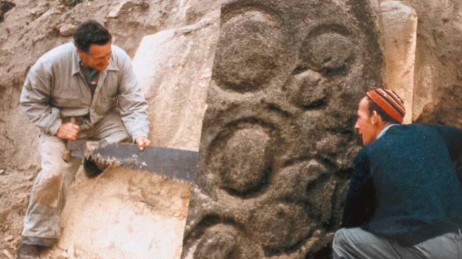 The 14,000-year-old petroglyphs were carved away from the far North-West coast in the 1950s and '60s. Picture: supplied