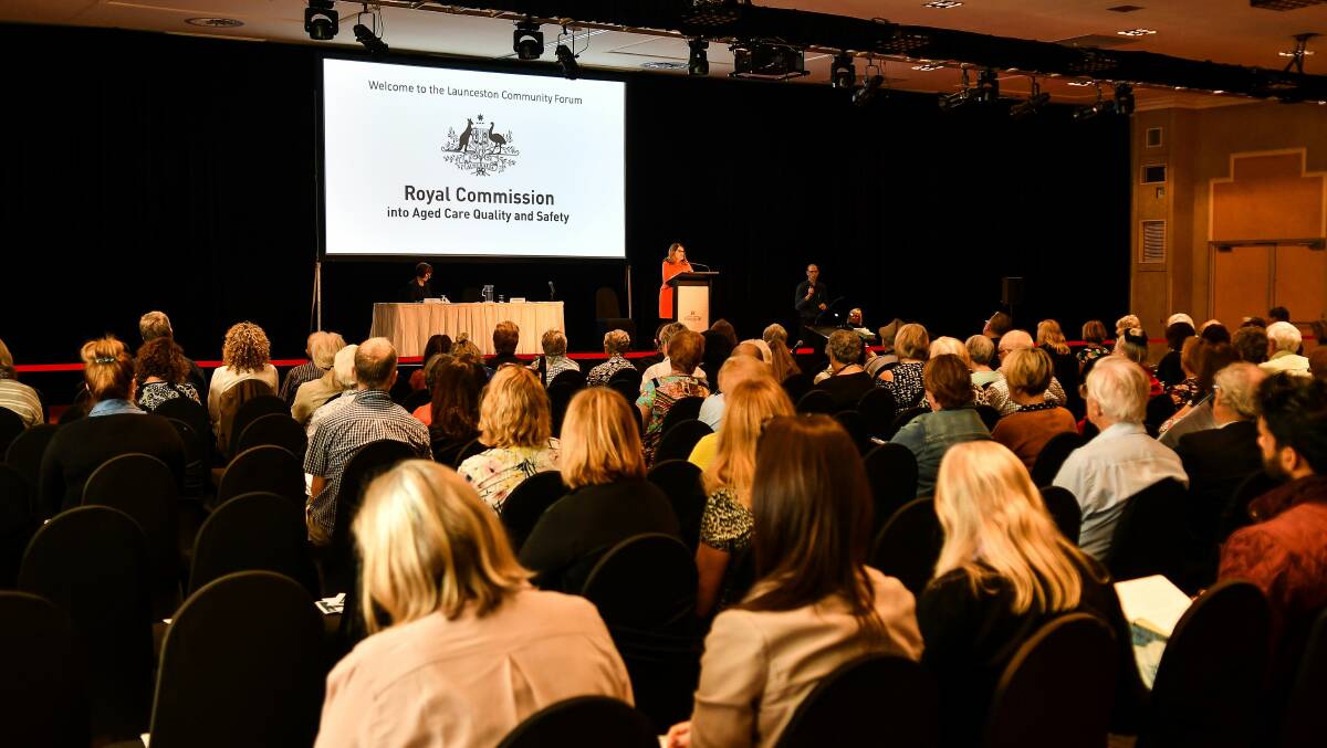 About 300 people attended the forum at the Hotel Grand Chancellor in Launceston. Picture: Scott Gelston