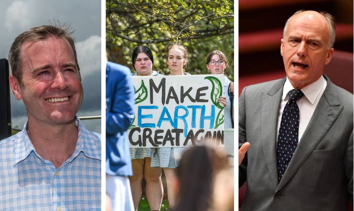 Science Minister Michael Ferguson and Tasmanian senator Eric Abetz both had concerns about the school strike on Friday.